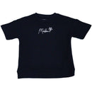 Black Jaquard Oversized T Shirt Nawao.com