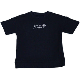 Black Jaquard Oversized T Shirt Nawao.com