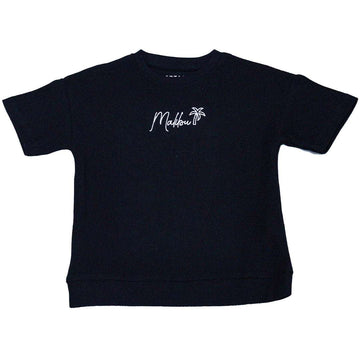 Black Jaquard Oversized T Shirt Nawao.com