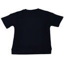Black Jaquard Oversized T Shirt Nawao.com