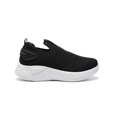 Black Knit Slip On Black Nawao.com