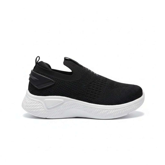 Black Knit Slip On Black Nawao.com