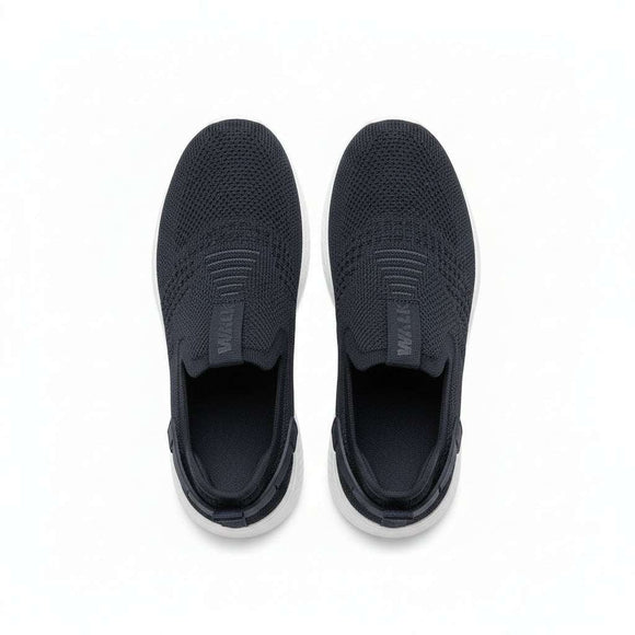 Black Knit Slip On Black Nawao.com