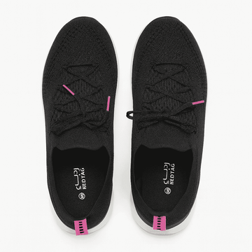 Black Lace Up Sneaker Nawao.com