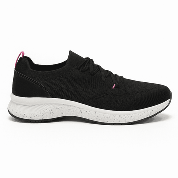 Black Lace Up Sneaker Nawao.com
