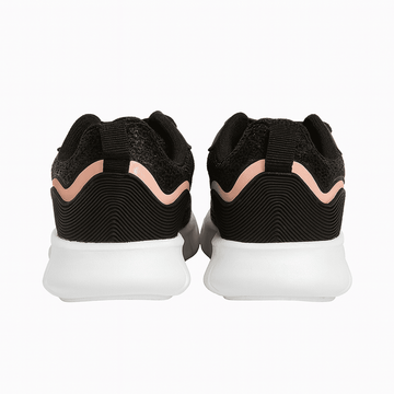 Black Lace Up Trainer Nawao.com
