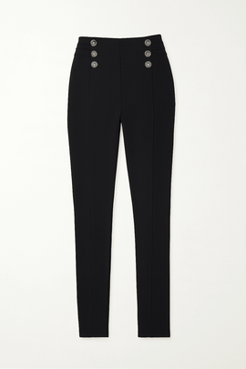 Black Leggings With Buttons Nawao.com