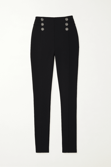 Black Leggings With Buttons Nawao.com
