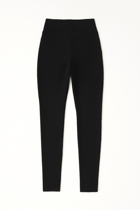 Black Leggingss With Corset Detail Nawao.com