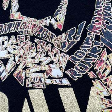 Black Lion Print Tshirt Black Nawao.com