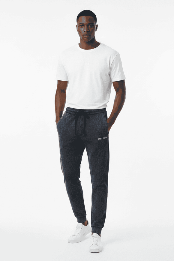 Black Lounge Pant Sky Blue Small Nawao.com