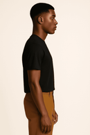 Black Lounge T Shirt Black Nawao.com