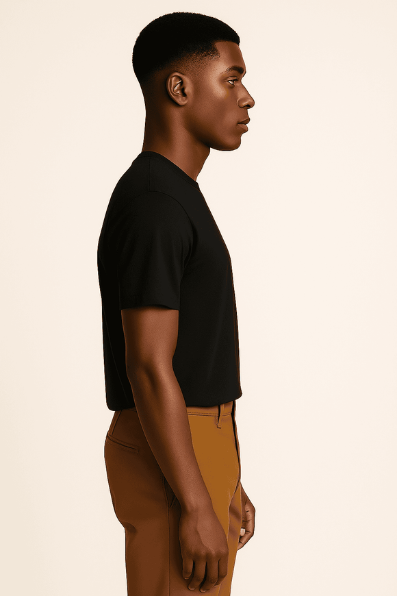Black Lounge T Shirt Black Nawao.com