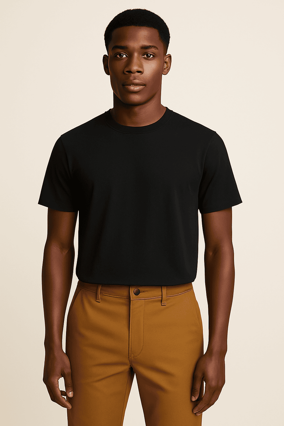 Black Lounge T Shirt Black Nawao.com