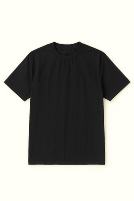 Black Lounge T Shirt Black Nawao.com