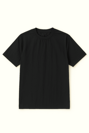 Black Lounge T Shirt Black Nawao.com