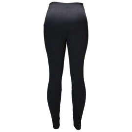 Black Lurex Lined Ponte Legging Nawao.com