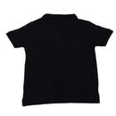 Black Mandarin Collar Polo Shirt Nawao.com