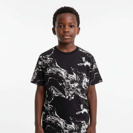 Black Marble Tee Black Nawao.com