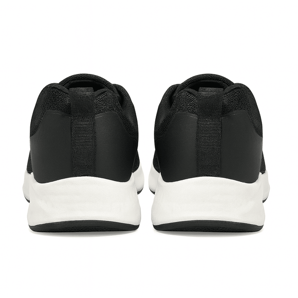 Black Material Block Sneakers Nawao.com