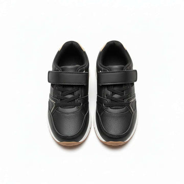 Black Matterial Block Sneaker Black Nawao.com