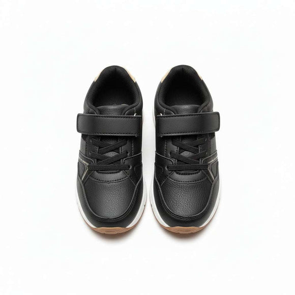 Black Matterial Block Sneaker Black Nawao.com