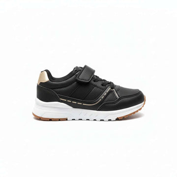 Black Matterial Block Sneaker Black Nawao.com