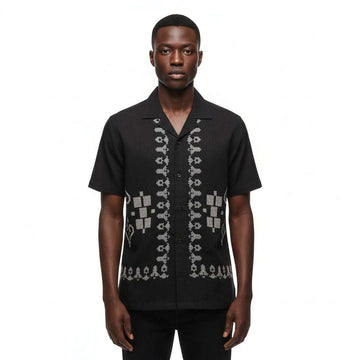 Black Mens Casual Shirt Nawao.com