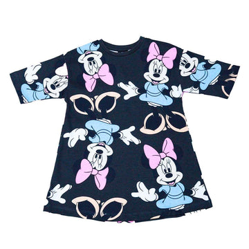 Black Minnie  Aop Dress Nawao.com