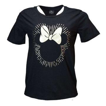Black Minnie Printedt Shirt Nawao.com