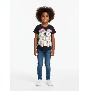 Black My Little Pony Placement Print T Shirt Nawao.com