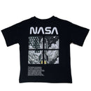 Black Nasa Front And Back Print T Shirt Black Nawao.com
