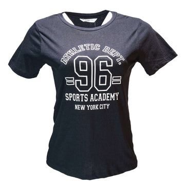 Black Ny Printed T Shirt Nawao.com