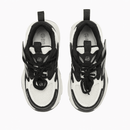 Black Overlayed Chunky Sneakers Nawao.com