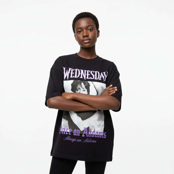 Black Oversize Tunic Wednesday Nawao.com