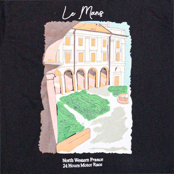 Black Photographic Oversize Tee Nawao.com