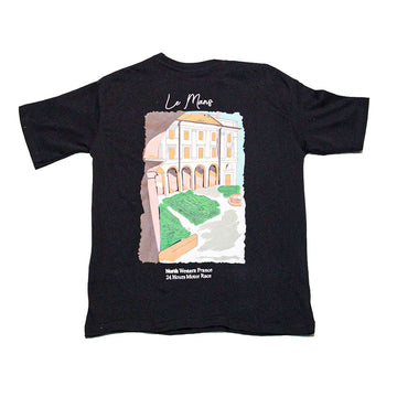 Black Photographic Oversize Tee Nawao.com