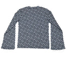 BLACK PINK BELL SLEEVE L S JACQUARD TOP ASSORTED 9 10 YEARS Nawao.com