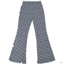 BLACK PINK FLARED JACQUARD BOTTOM ASSORTED 15 16 YEARS Nawao.com