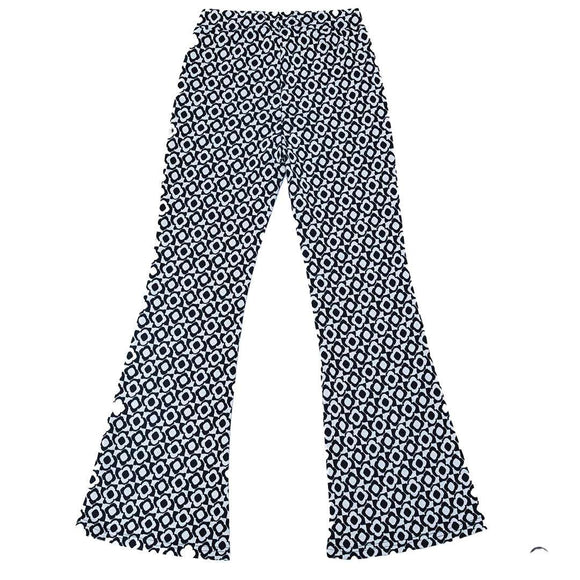 BLACK PINK FLARED JACQUARD BOTTOM ASSORTED 15 16 YEARS Nawao.com