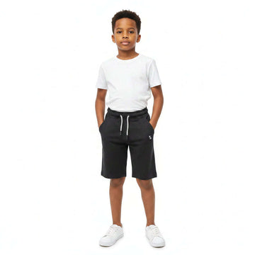 Black Pique Pleated Interlock Active Short Black Nawao.com