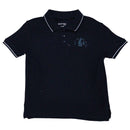 Black Pique Shortsleeve Polo Nawao.com