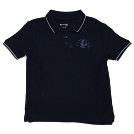 Black Pique Shortsleeve Polo Nawao.com