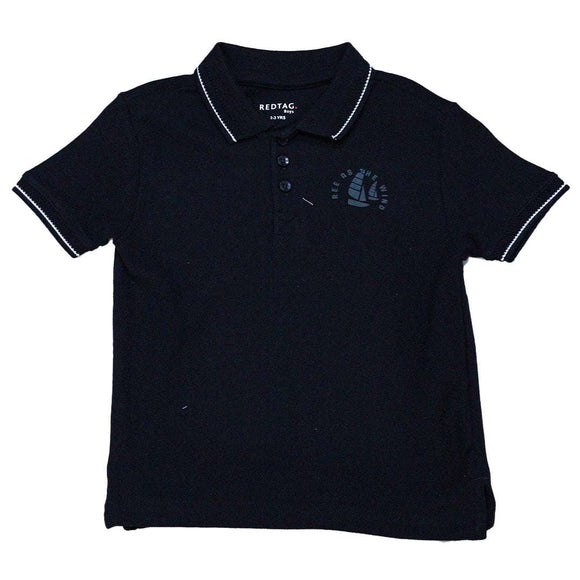 Black Pique Shortsleeve Polo Nawao.com