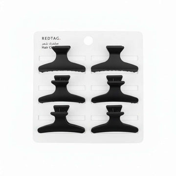 Black Plastic Clips 6Pcs Set Nawao.com