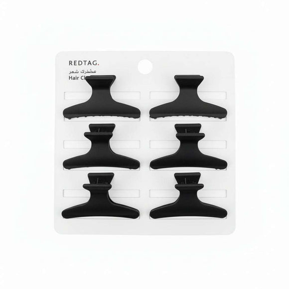 Black Plastic Clips 6Pcs Set Nawao.com