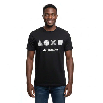 Black Play Station Drop Sholder Tshirt Black Nawao.com