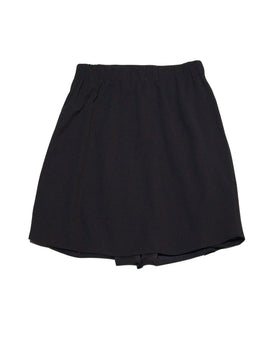 Black Pleated Skirts With Front Buttons Nawao.com