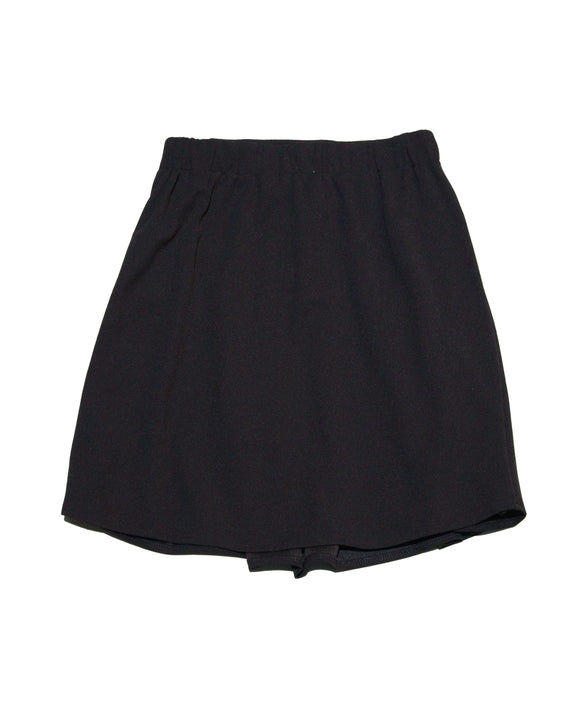 Black Pleated Skirts With Front Buttons Nawao.com
