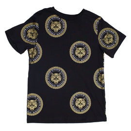 Black Print T-Shirt Nawao.com